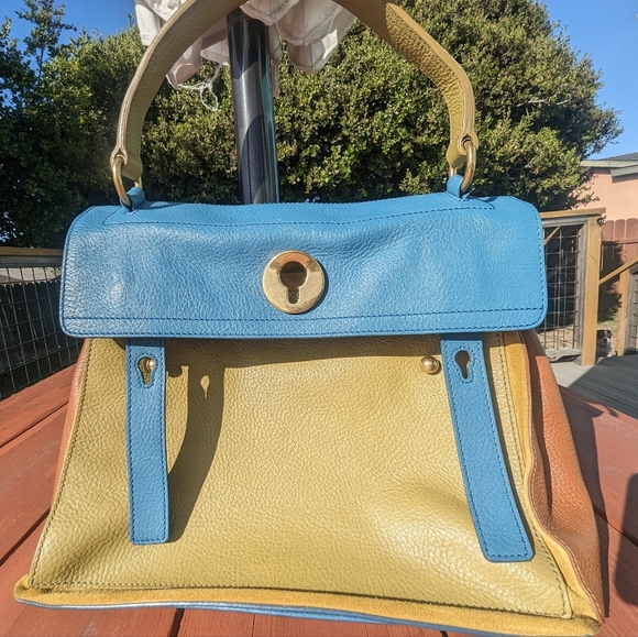 Saint Laurent Handbags - 94 Saint Laurent's YSL Muse Multicolor Leather Handbag